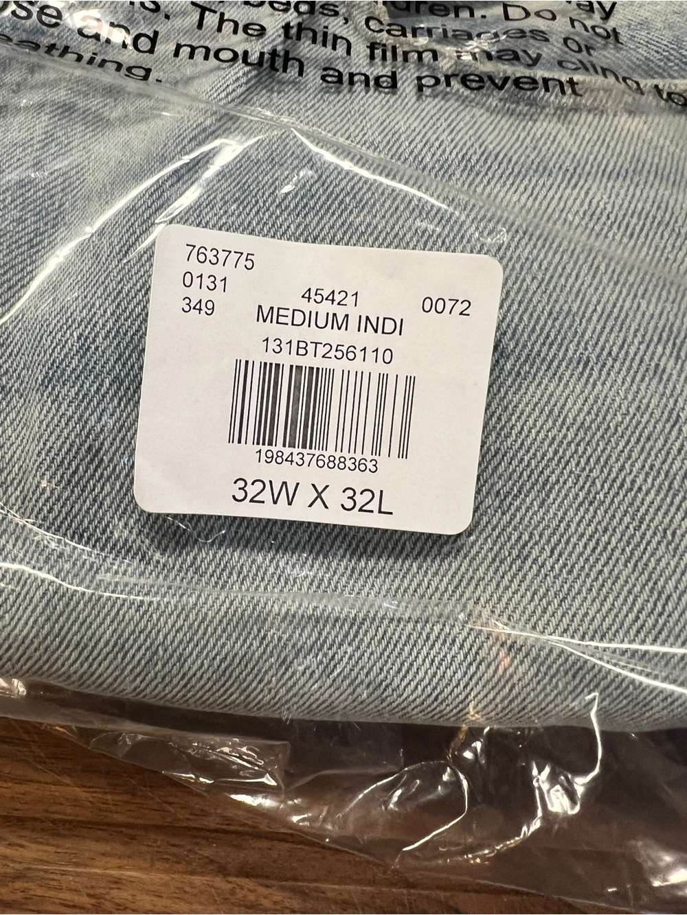 Light Blue Men's Bootcut Jeans - Picture 4 of 4